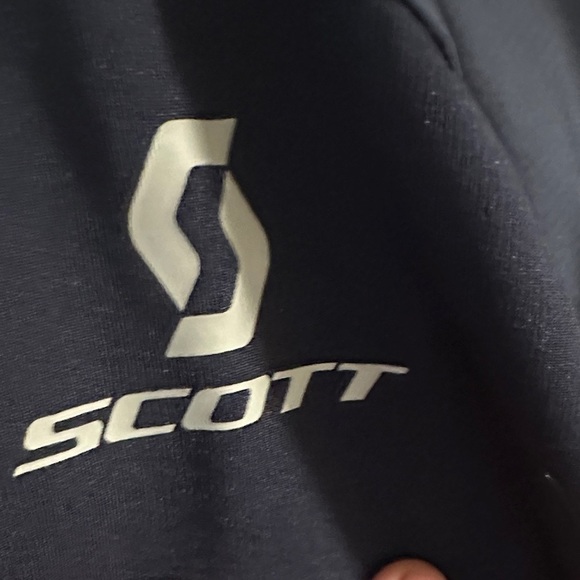 Scott Navy Blue Quilted Jacket with Hood Size S - Picture 9 of 12